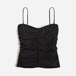 J. Crew Ruched sweetheart tank top in matte jersey